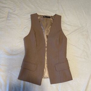 Beige Zara vest